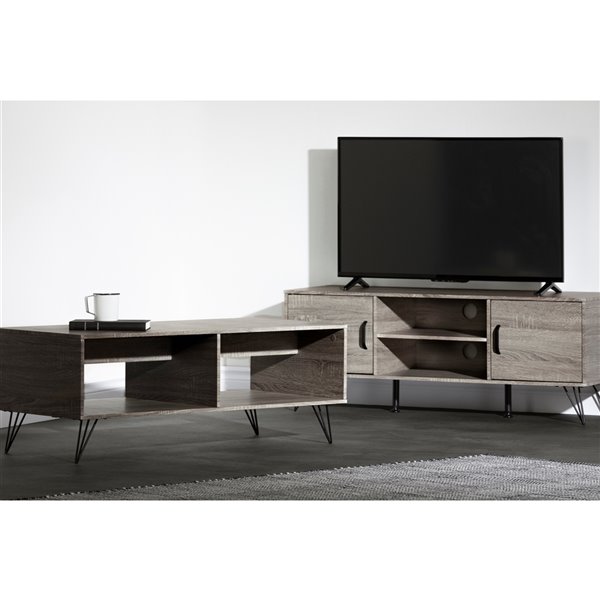 South Shore Furniture Evane Composite Coffee Table - Oak Camel