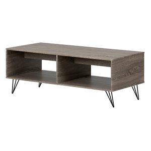 Table basse en composite Evane de South Shore Furniture, chêne chamois