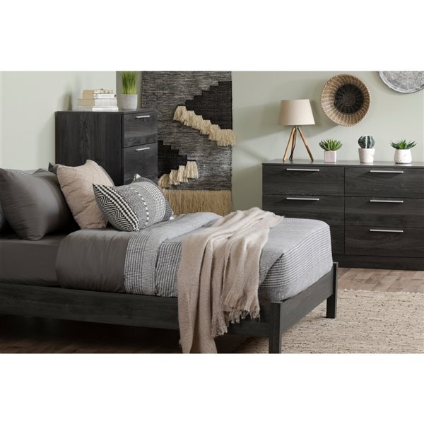 South Shore Furniture Step One Essential Gray Oak 5-Drawer Standard Chest