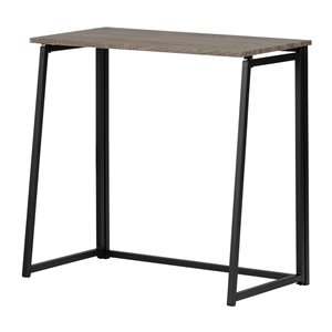 Table de poste de travail moderne/contemporain Evane de South Shore Furniture, 31,5 po, gris