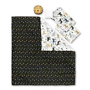 Ensemble de literie à deux places pour enfant DreamIt de South Shore Furniture, blanc et vert, 5 pièces