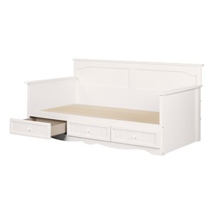 South Shore Furniture Savannah Twin-Size Daybed Bed - Pure White