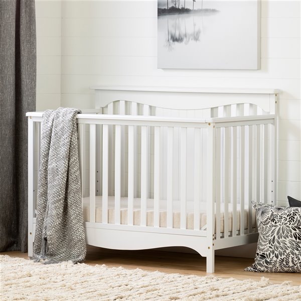 South Shore Furniture Savannah Convertible 2-in-1 Baby Crib - Pure