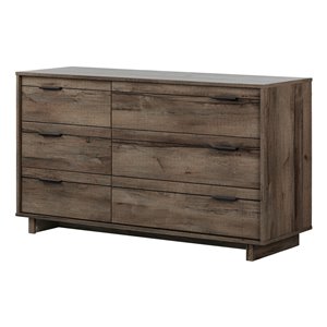 South Shore Furniture Fynn Fall Oak 6-drawer Double Dresser