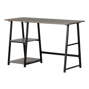 South Shore Furniture Evane 47.25-in Grey/Silver Modern/Contemporary Laptop Desk