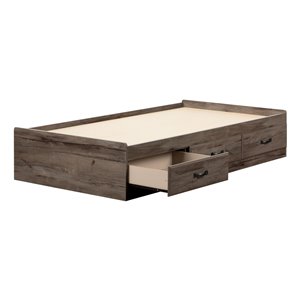 South Shore Furniture Ulysses Twin-Size Captain Bed - Fall Oak