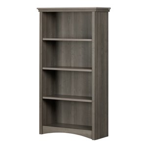 South Shore Furniture Artwork Grey Maple Composite 4-shelf Standard Bookcase