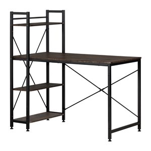 Table de poste de travail moderne/contemporain Evane de South Shore Furniture, 47,5 po, brun