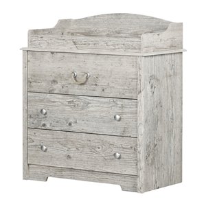 Table à langer avec tiroirs Aviron de South Shore Furniture 32,25 po, pin bord de mer