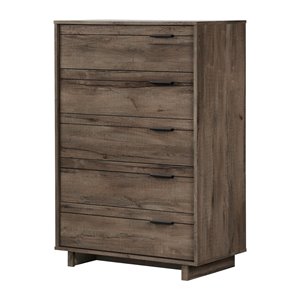 South Shore Furniture Fynn Fall Oak 5-Drawer Standard Chest