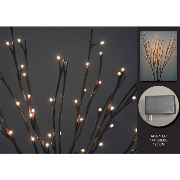 Hi-Line Gift Ltd. 50-in H 144 LED Lighted Willow Tree Accent Lamp