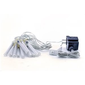 Hi-Line Gift 2.6-in L Plug-In Bulbs Integrated LED String Lights