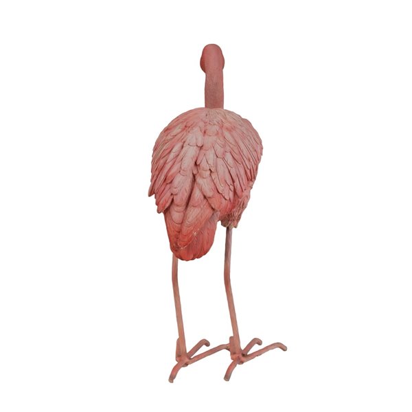 Hi-Line Gift Ltd. 20.5 H x 9-in W Pink Flamingo Resin Garden Statue