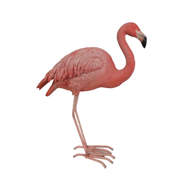 Hi-Line Gift Ltd. 20.5 H x 9-in W Pink Flamingo Resin Garden Statue