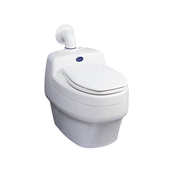 Separett Villa White Touchless Compact Elongated 16.5-in Composting Toilet