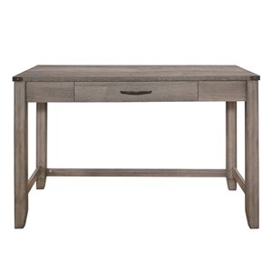 Bureau d'écriture Woodrow, traditionnel, gris, 47,25 po, par HomeTrend