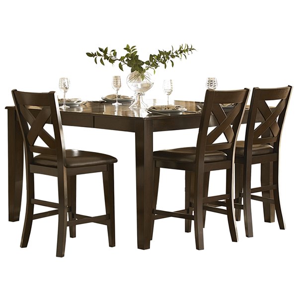 Hometrend Crown Point Merlot Dining, Grand Dining Room Table And Chairs
