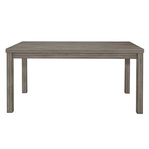 HomeTrend Bainbridge Weather Grey Rectangular Fixed Standard (30-in H) Table , Wood with Gray Wood Base