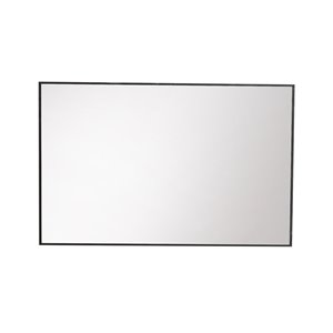 Akuaplus Rectangular Mirror - 39-in x 28-in - Matte Black