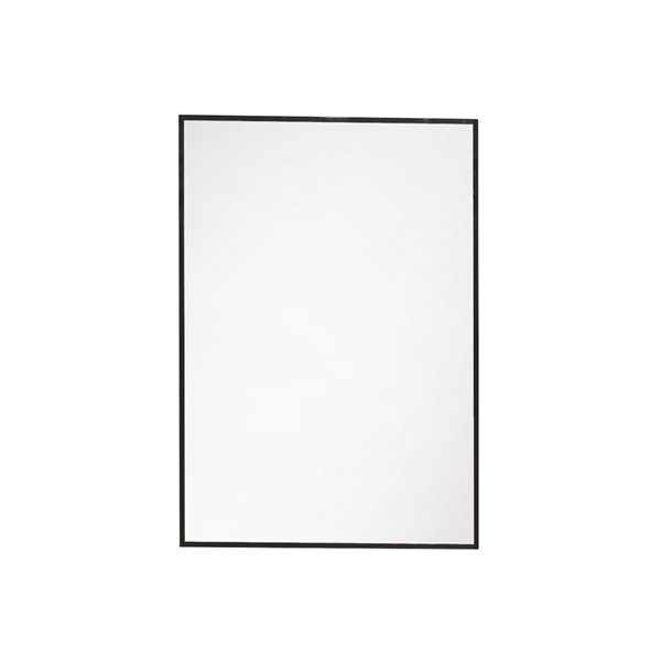 akuaplus® Rectangular Mirror - 19.6-in x 28-in - Matte Black