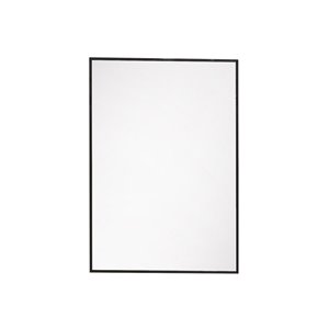 akuaplus® Rectangular Mirror - 19.6-in x 28-in - Matte Black