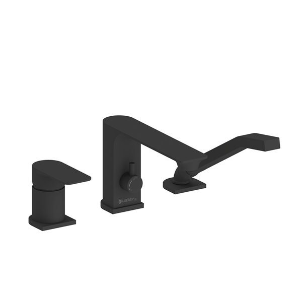 akuaplus® Roman Bathtub Faucet with Hand Shower - 3 Pieces - Matte Black