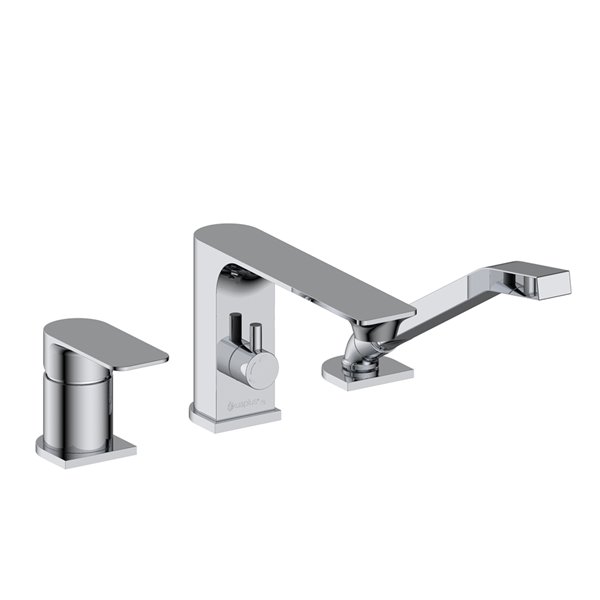 Image of Akuaplus® | Roman Bathtub Faucet With Hand Shower - 3 Pieces - Chrome | Rona