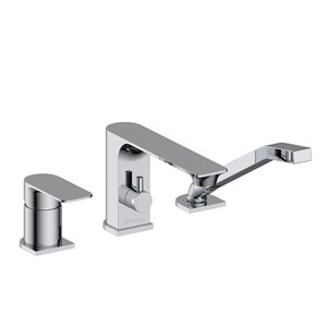 akuaplus® Roman Bathtub Faucet with Hand Shower - 3 Pieces - Chrome