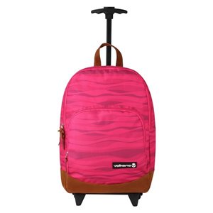 Volkano Diva Waves 16-in x 11-in x 5-in Pink Polycarbonate Softshell Carry-on Bag