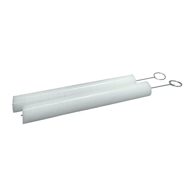 Capuchons en plastique blanc de 1 po x 10 po par Crisp-Air, pqt de 2500