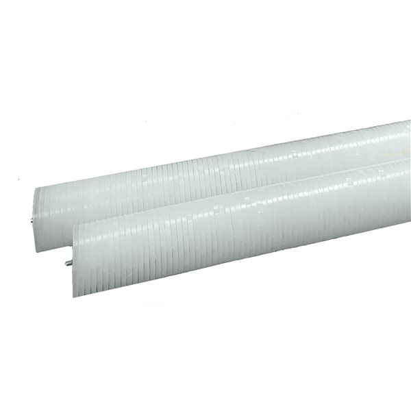 Capuchons en plastique blanc de 1 po x 10 po par Crisp-Air, pqt de 2500