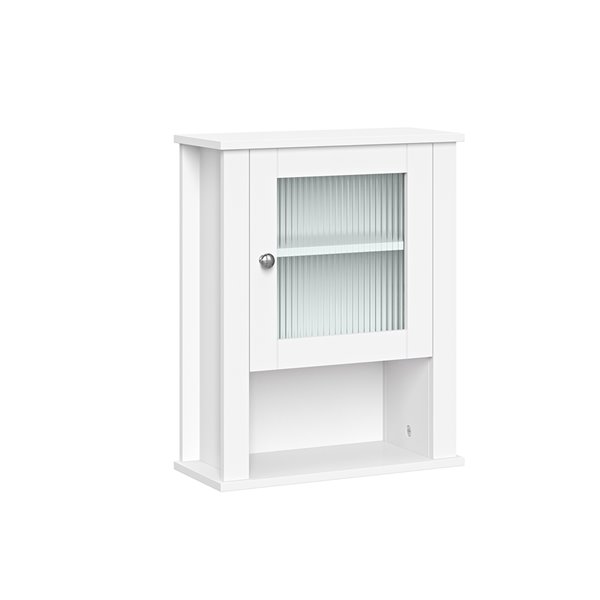 RiverRidge Home Prescott 16.5-in W x 20.25-in H x 7.06-in D White Bathroom Wall Cabinet