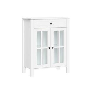 RiverRidge Home Danbury 23.5-in W x 30-in H x 11.75-in D White MDF Freestanding Linen Cabinet