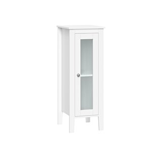 RiverRidge Home Prescott 11.75-in W x 32-in H x 13-in D White MDF Freestanding Linen Cabinet