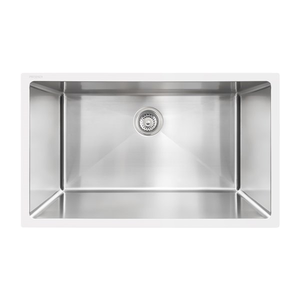 Presenza Undermount 18-in x 30-in Stainless Steel Single Basin 1-Hole Kitchen Sink