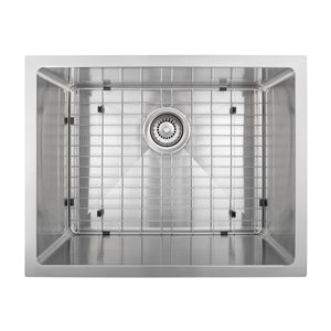 Presenza Undermount 18-in x 23-in Stainless Steel Single Basin Kitchen Sink