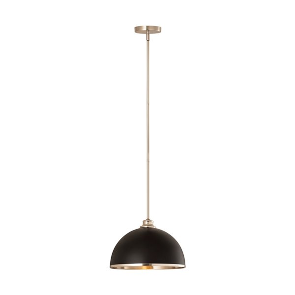 Z-Lite Landry Pendant Light - Black/Nickel 1004P14-MB-BN | RONA