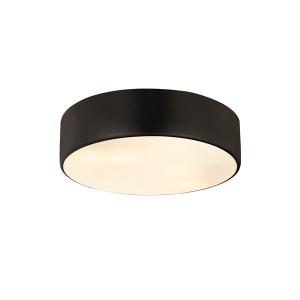 Z-Lite Harley 4-Light Flush Mount Light - Matte Black