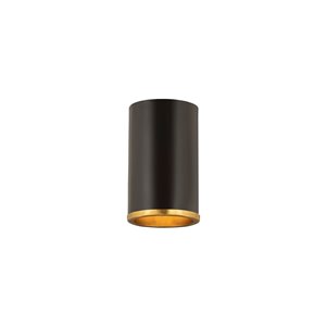 Z-Lite Arlo Flush Mount Light - Matte Black/Bronze