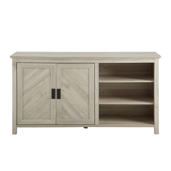 Walker Edison 2-Door Angled Groove Buffet - 58-in - Birch