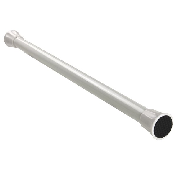 Tringle à ressort en métal blanc Twist-Lock de Rod Desyne, 48 po à 84 po