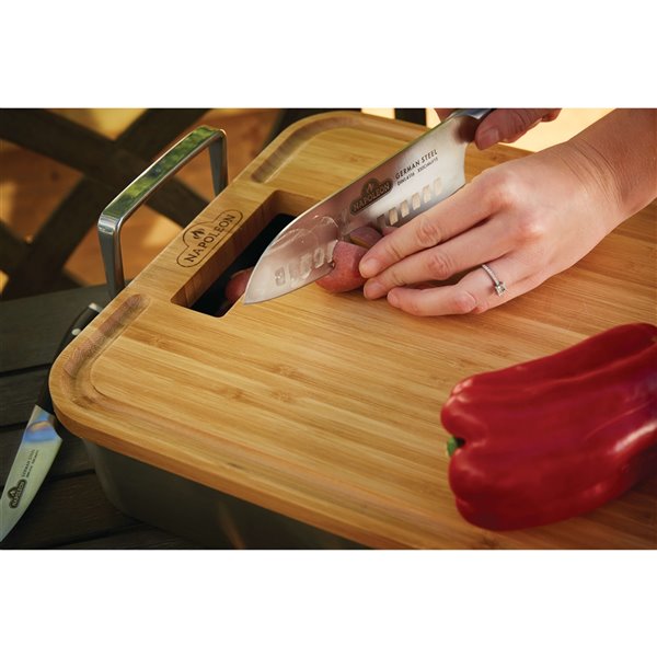 Napoleon Premium Cutting Board and Knife Set