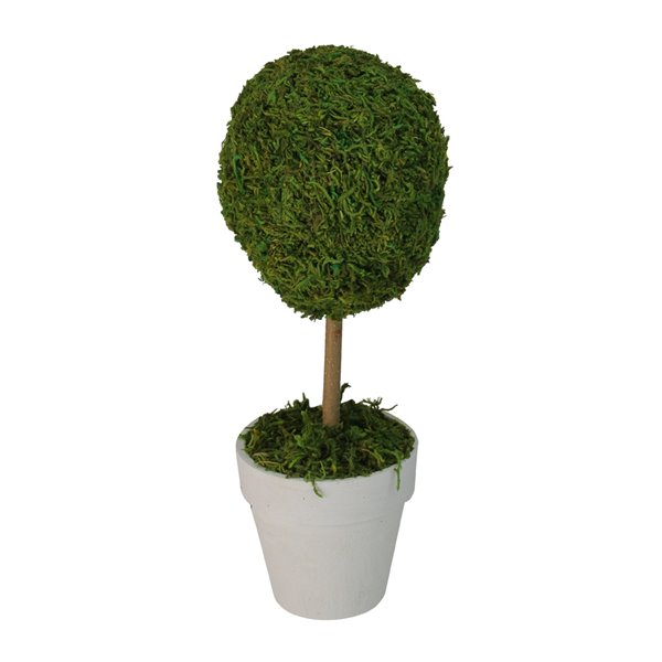 Northlight 13.75-in Green Reindeer Moss Ball Potted Artificial Tree