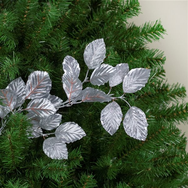 Northlight 29.5-in Silver Artificial Floral Decorative Spray