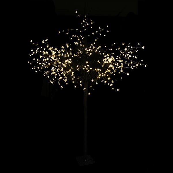 Northlight 96-in Clear LED Lighted Cherry Blossom Flower Tree