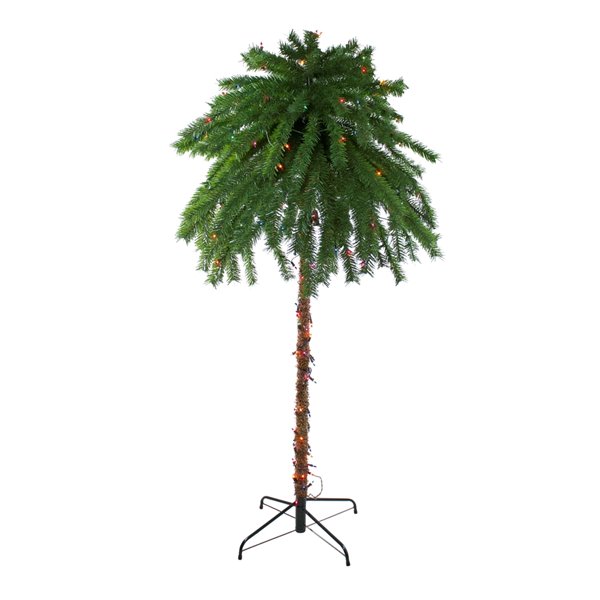 Northlight 72 In Green Artificial Tropical Outdoor Patio Palm Tree 33388979 Rona