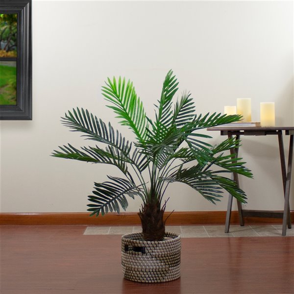 Northlight 35in Green Artificial Palm Plant 34219747 RONA