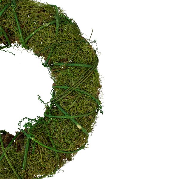 Northlight 12-in Green Artificial Moss and Vine Wreath Plant