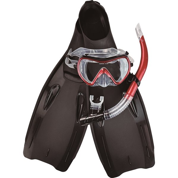 Pool Central Red Snorkel Set