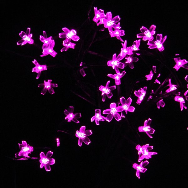 Northlight 18-in Black Japanese Sakura Blossom Flower Artificial